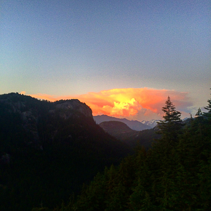 Sunset From the Summit of the Chief 2 Chief Sunset