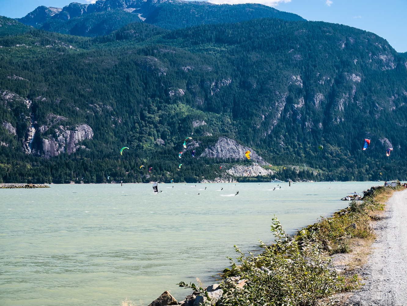 Kiteboarding in Squamish