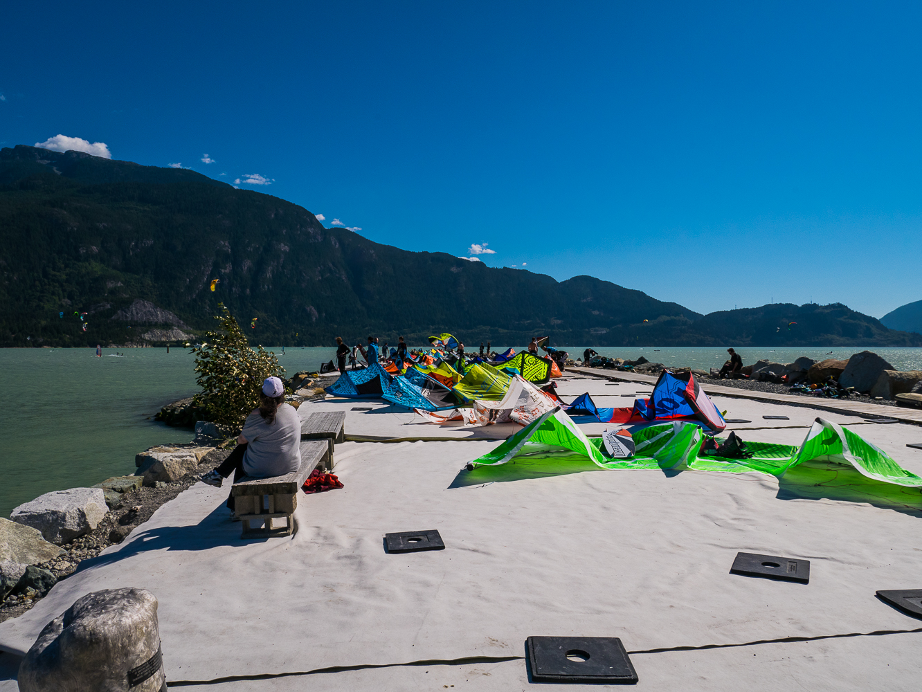 Squamish Kiteboarding Kiteboarding at The Spit