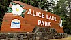 Alice Lake Provincial Park sign