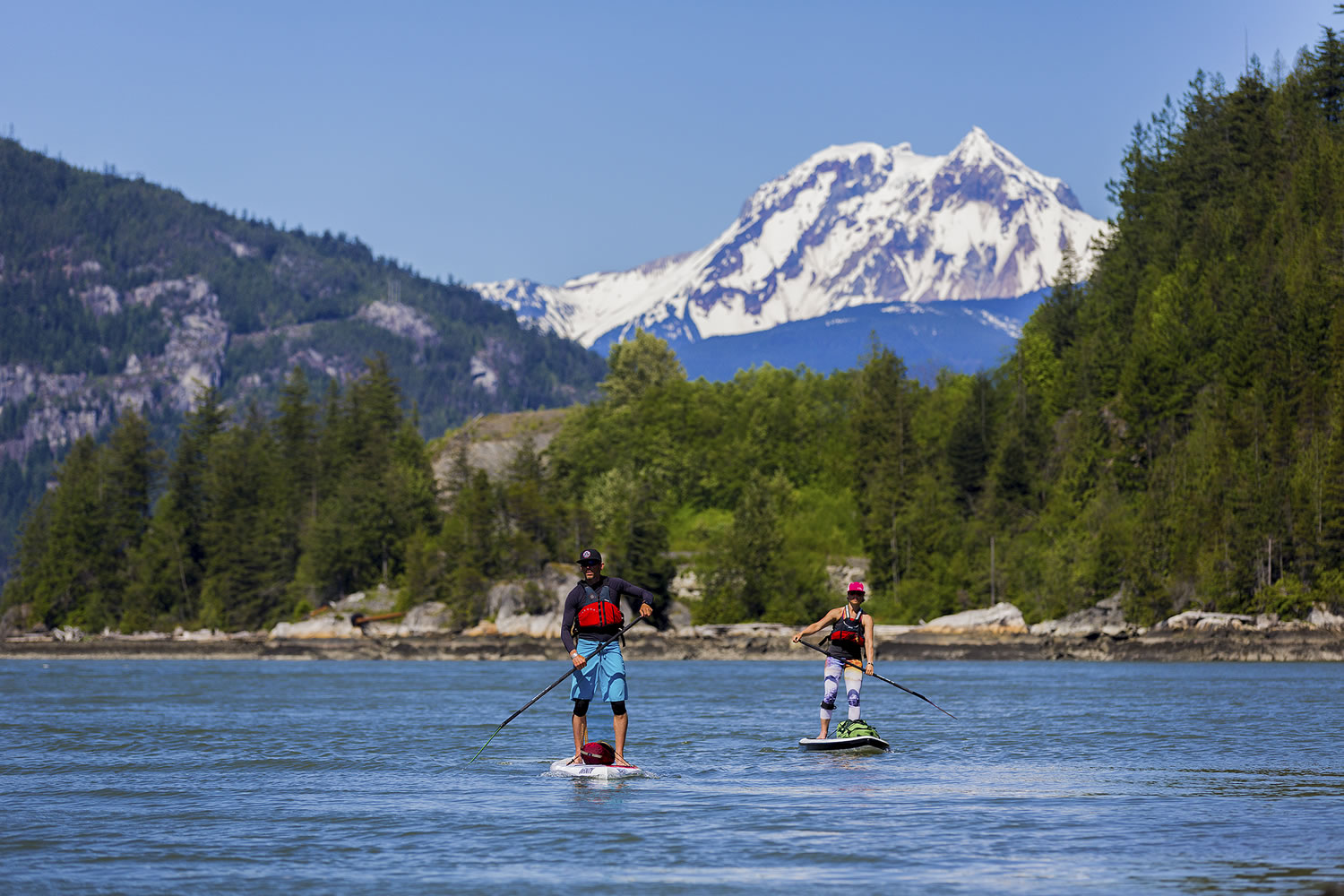 Paddleboarding in Squamish