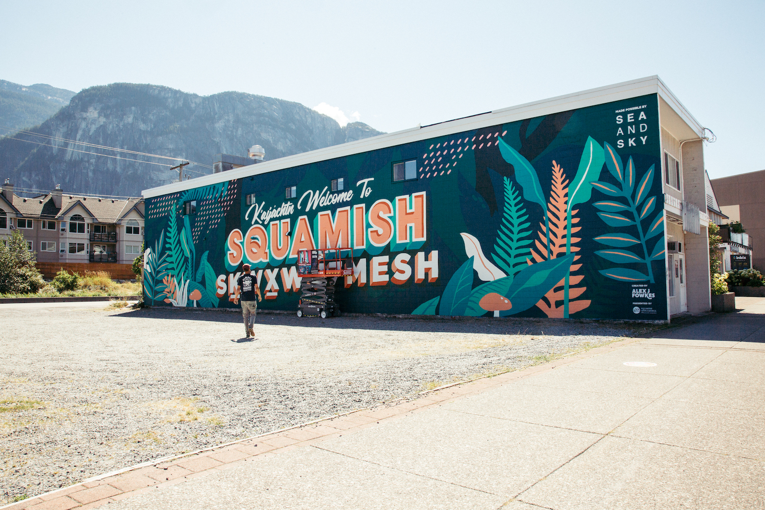 Squamish Mural Walk, Squamish BC Squamish Mural Walk Downtown Squamish BIA