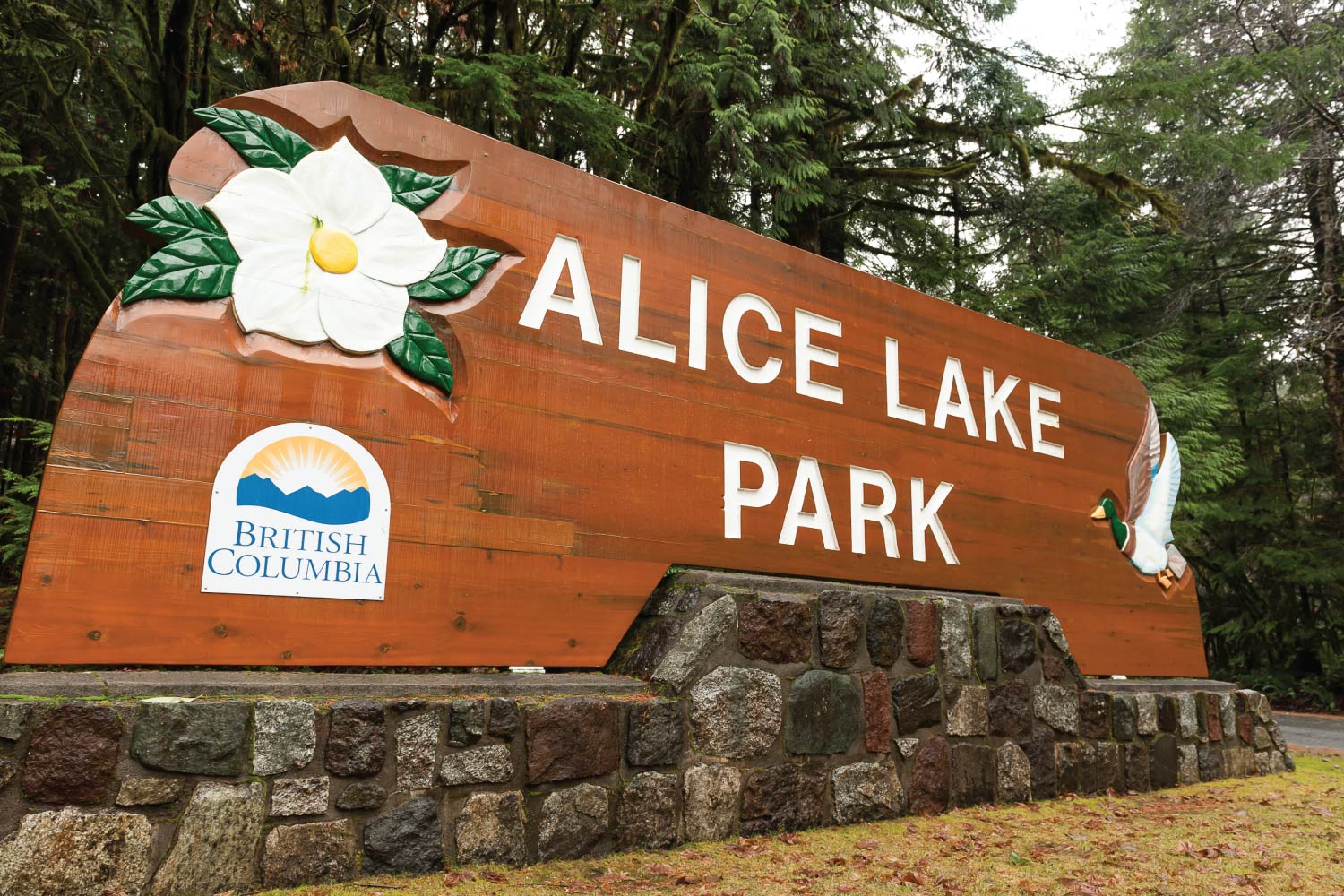 Alice Lake Provincial Park sign