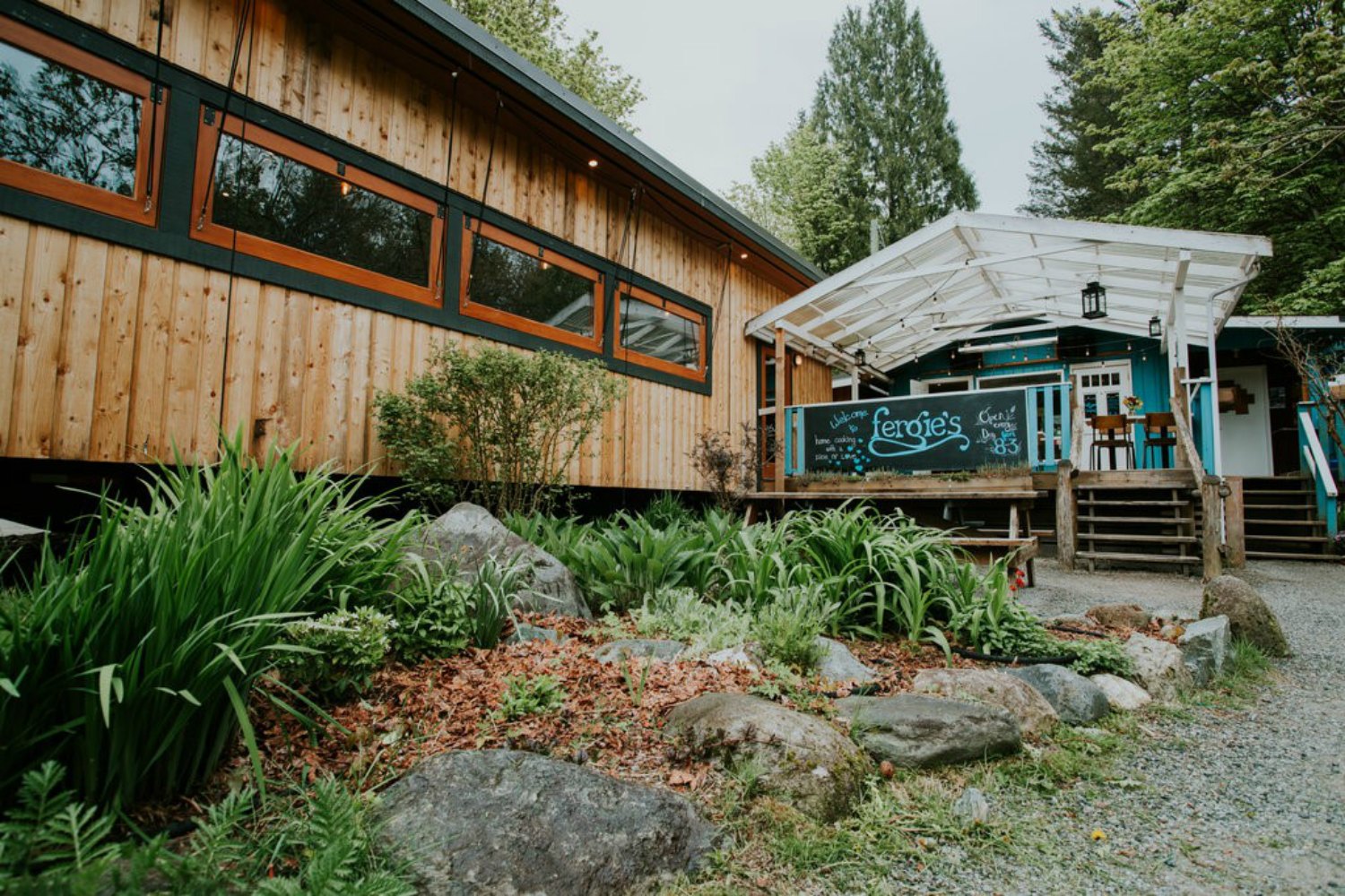 Fergie's Cafe at Sunwolf Riverside Resort, Squamish BC