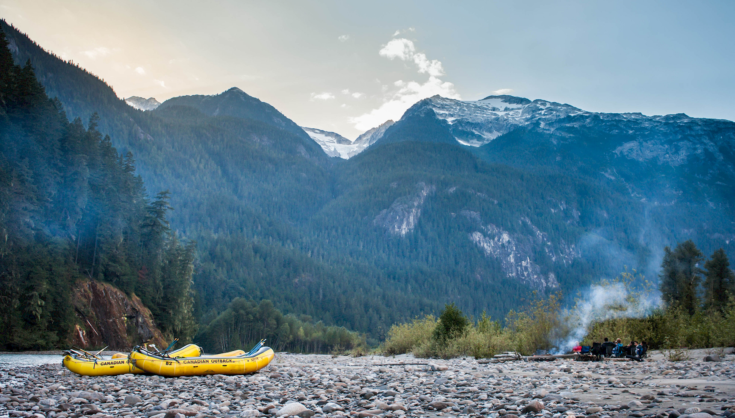rafting on the Squamish river