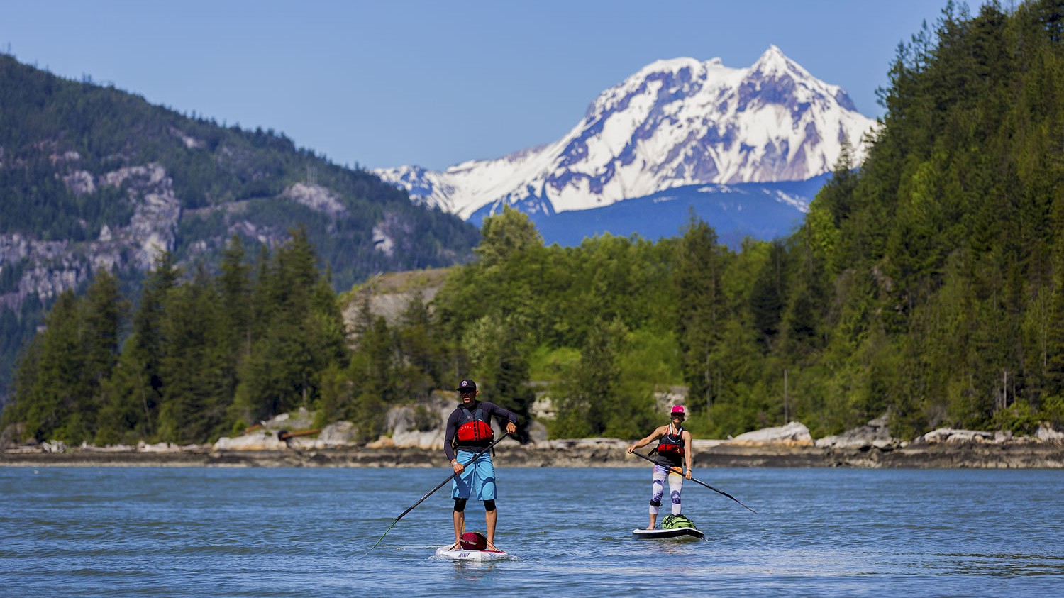 Paddleboarding in Squamish