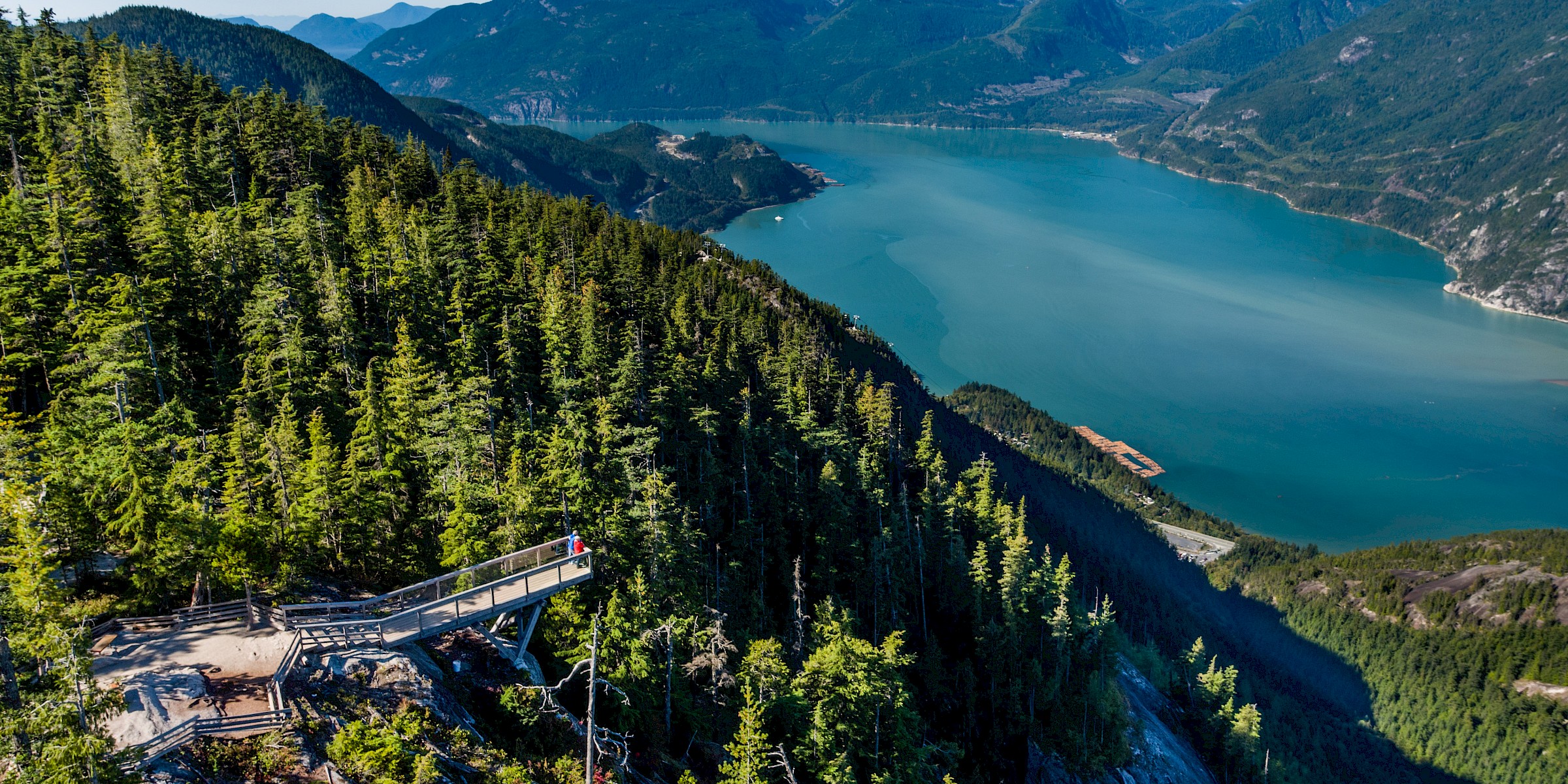 aerial view of Howe Sound