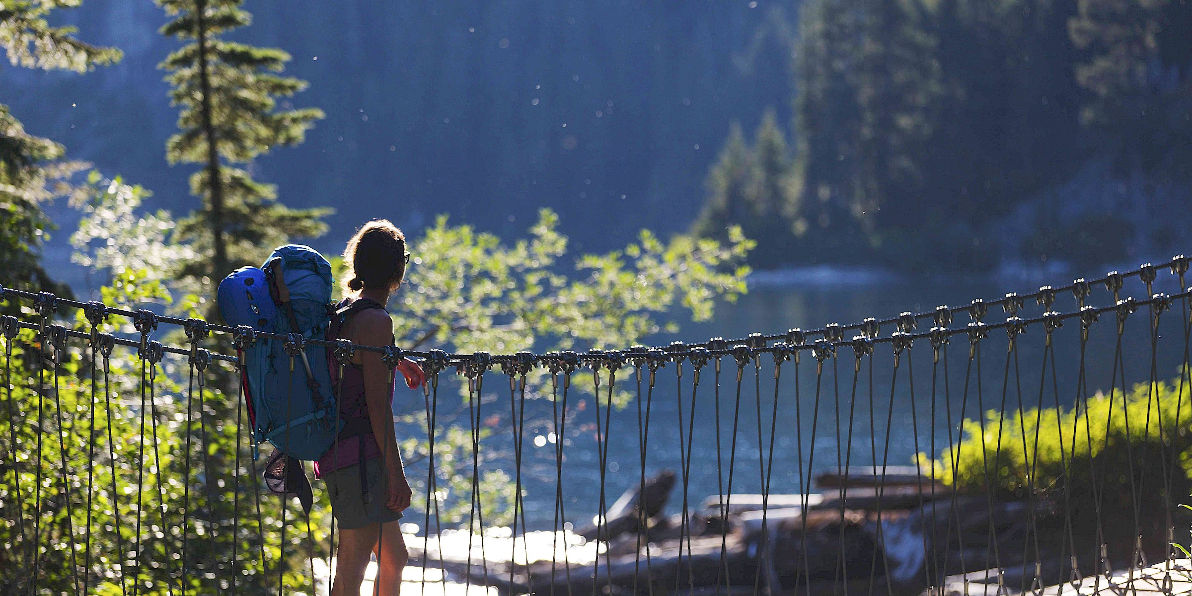 Person hiking in Squamish area