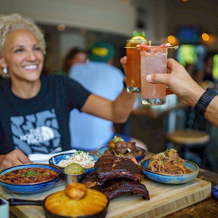 Couple dining at Free Bird in Squamish