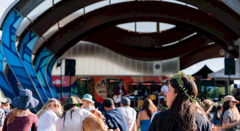 Crowd enjoying the Squamish Arts Festival