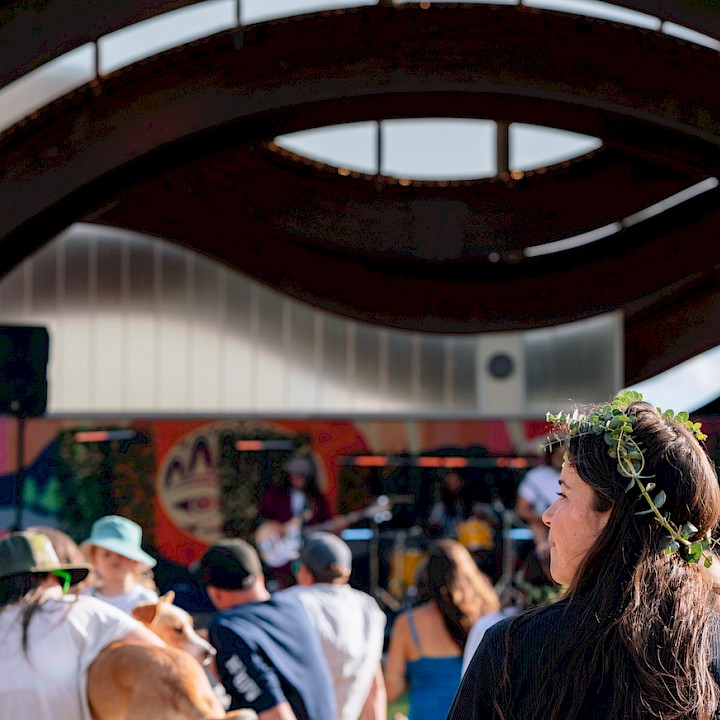 Crowd enjoying the Squamish Arts Festival