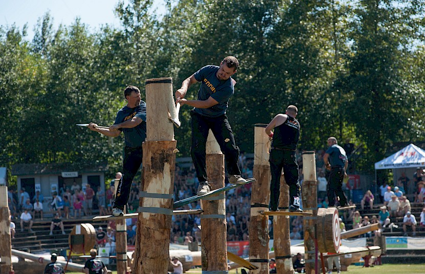 Audience watching a Squamish Days Loggers Sports competition