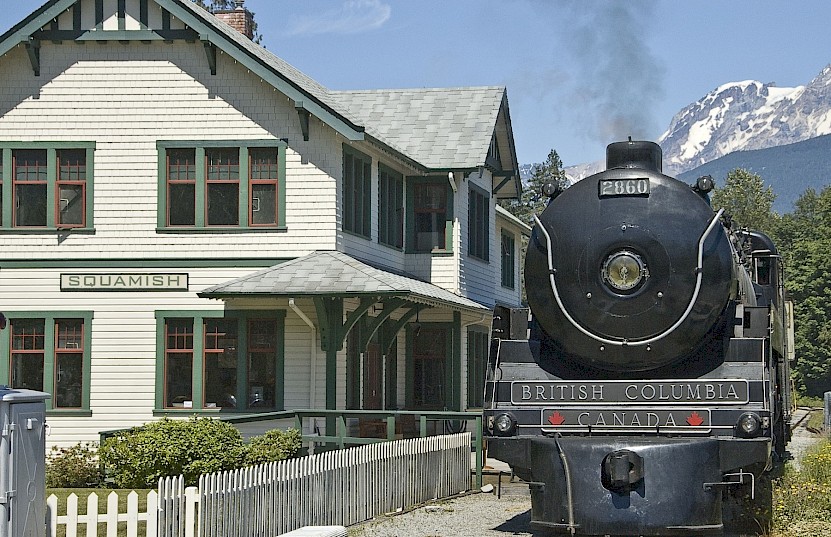 Royal Hudson at the Railway Museum of British Columbia in Squamish