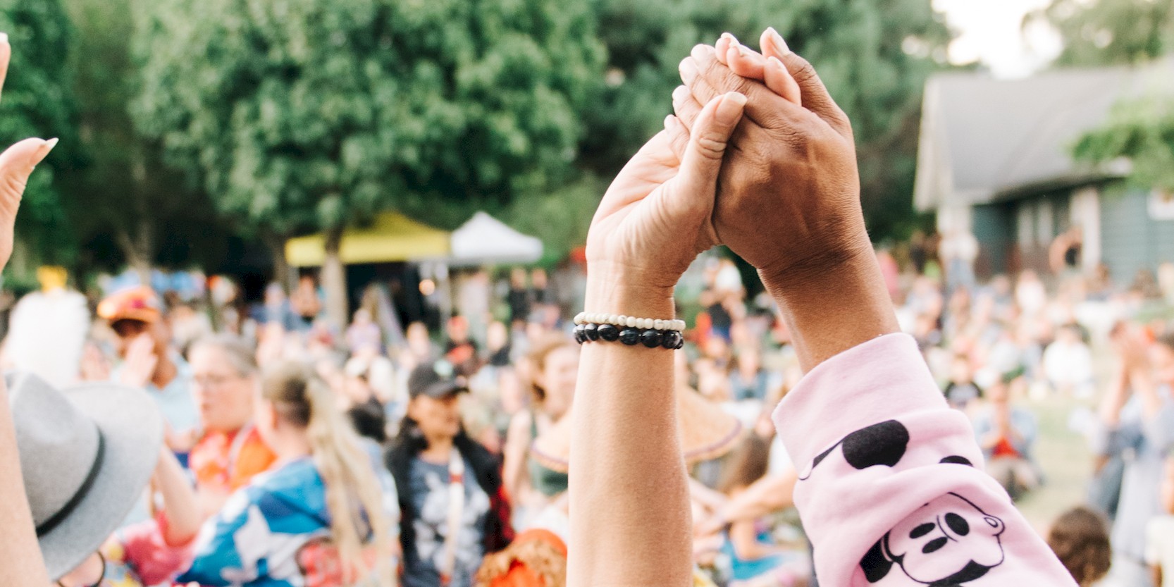 Crowd enjoying Squamish Arts & Wind festival