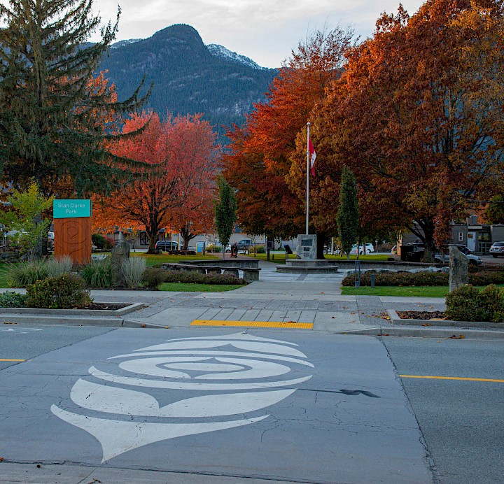 View of Stan Clarke Park in Autumn