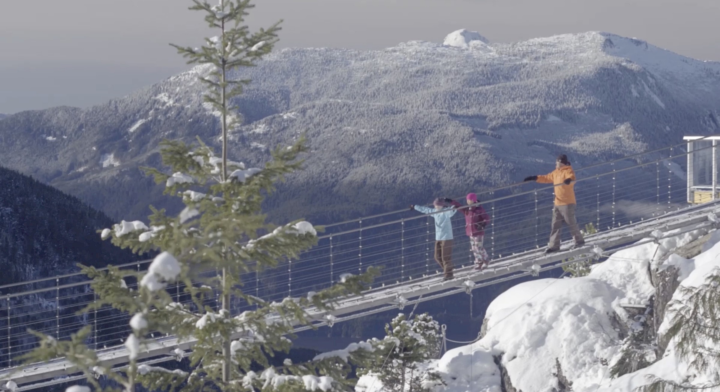 Climber overlooking Squamish