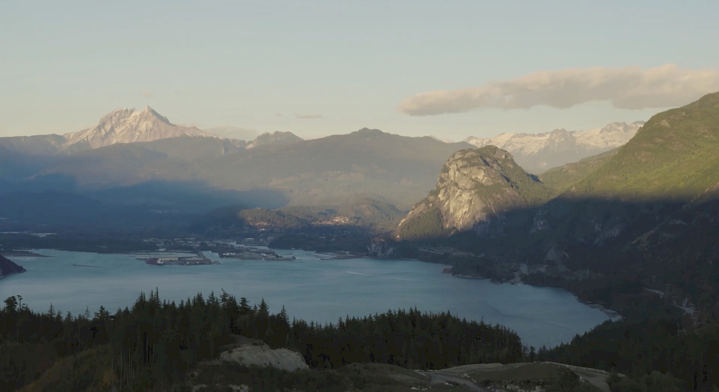 Climber overlooking Squamish