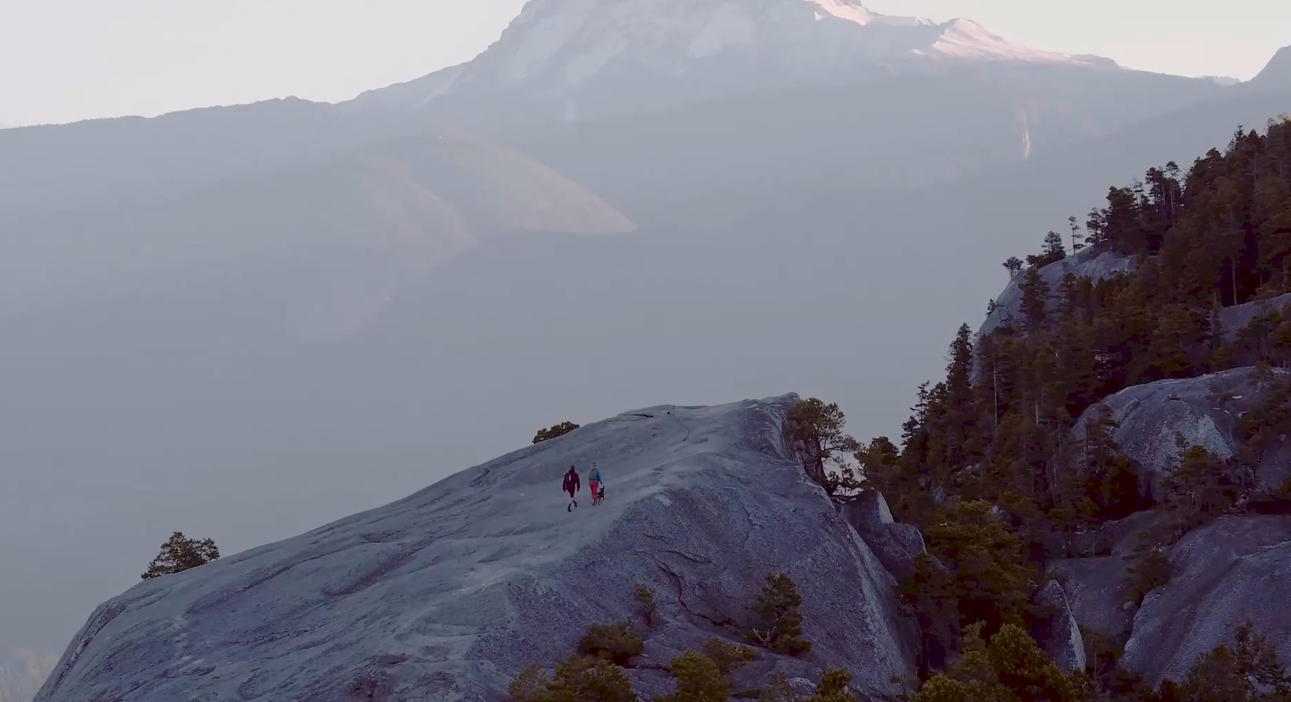 Climber overlooking Squamish