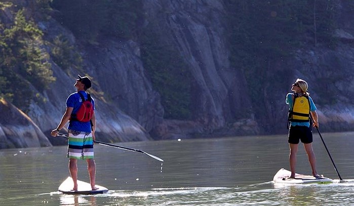 Paddle Boarding on Howe Sound