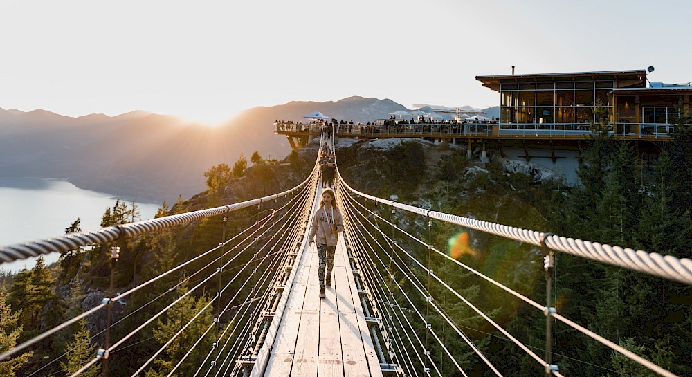 Suspension bridge at Sea to Sky Gondola