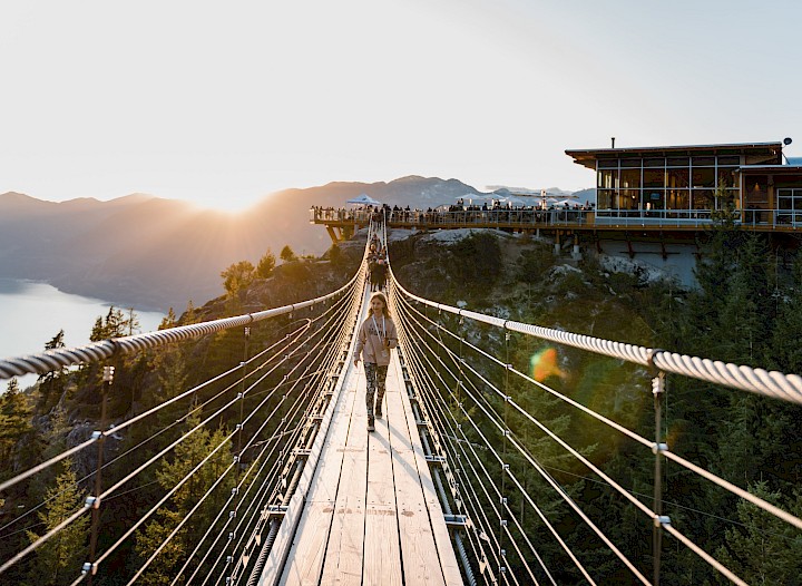Suspension bridge at Sea to Sky Gondola
