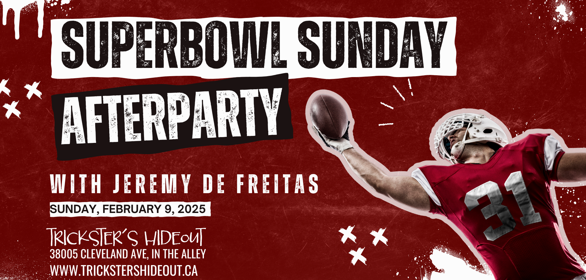 Super Bowl Sunday Afterparty with Jeremy De Freitas
