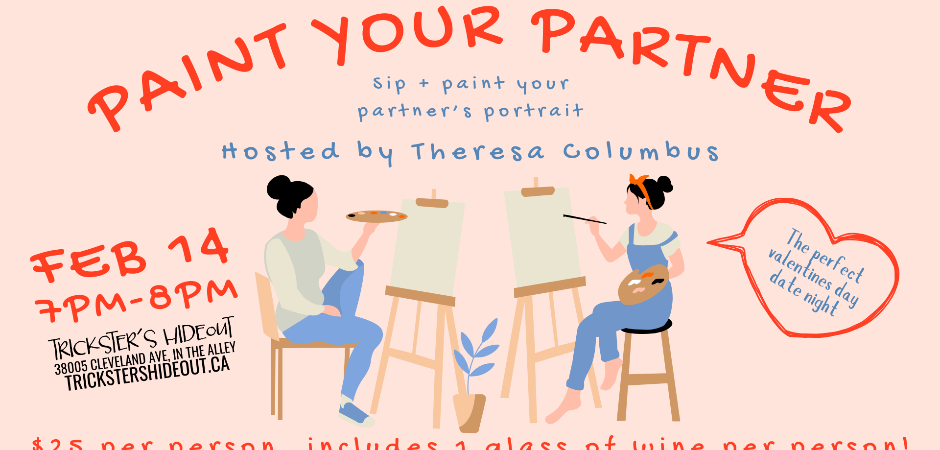 Paint + Sip: Paint Your Partner