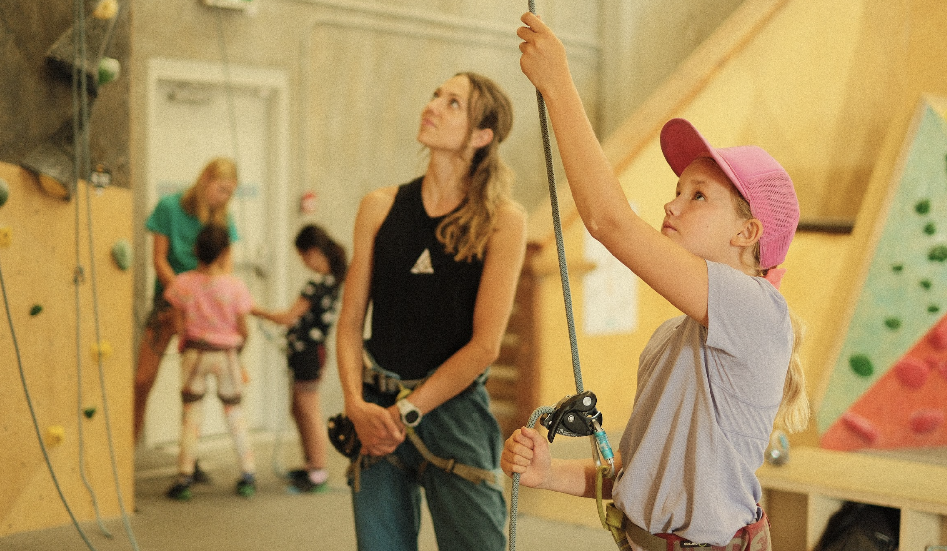 Kids class at Ground Up Climbing