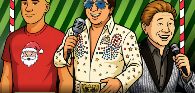 Christmas Eve with That Elvis, Frank Chinatra, and Actionpow!