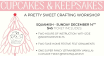 Cupcakes and Keepsakes Workshop at Gather Bookshop