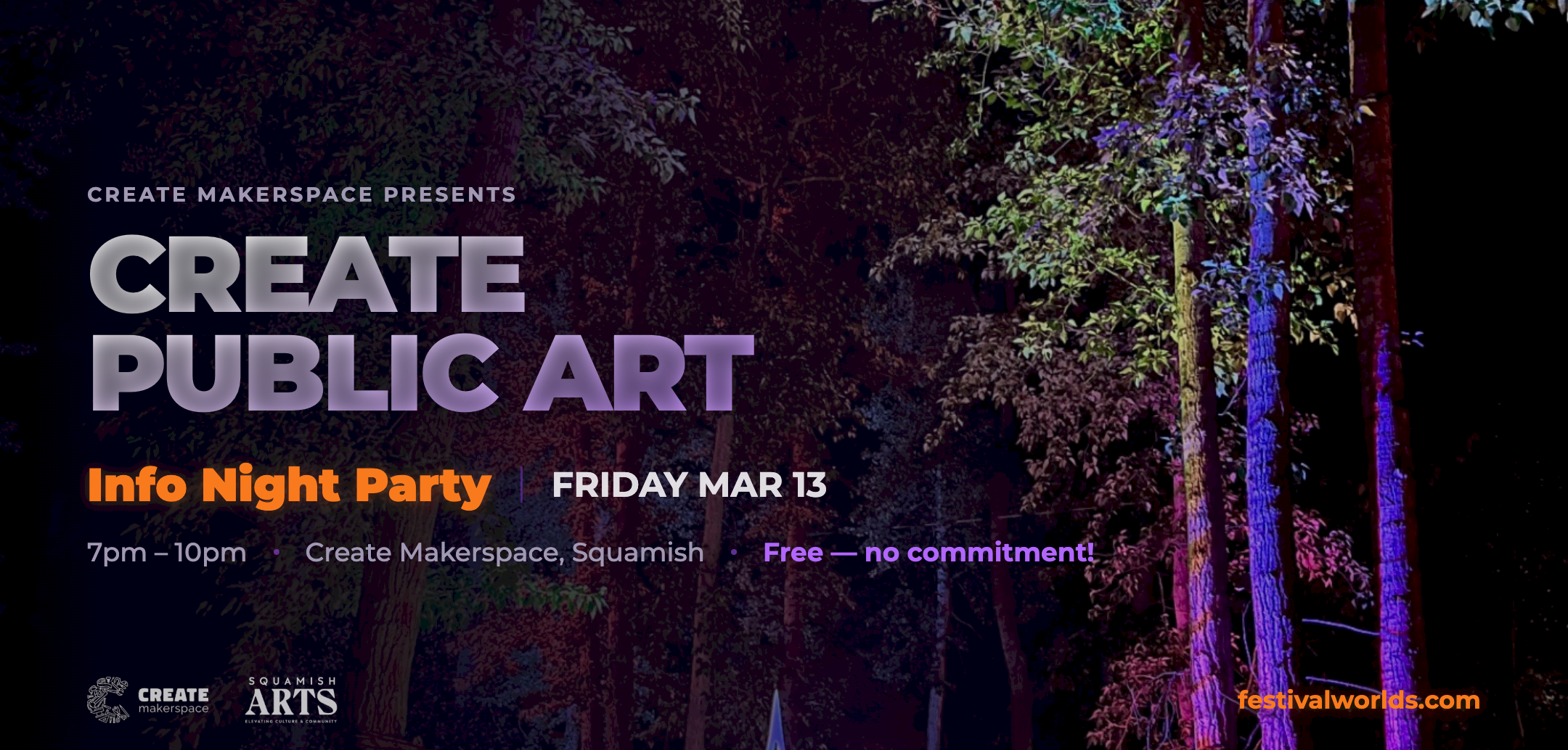 Create Public Art Info Night