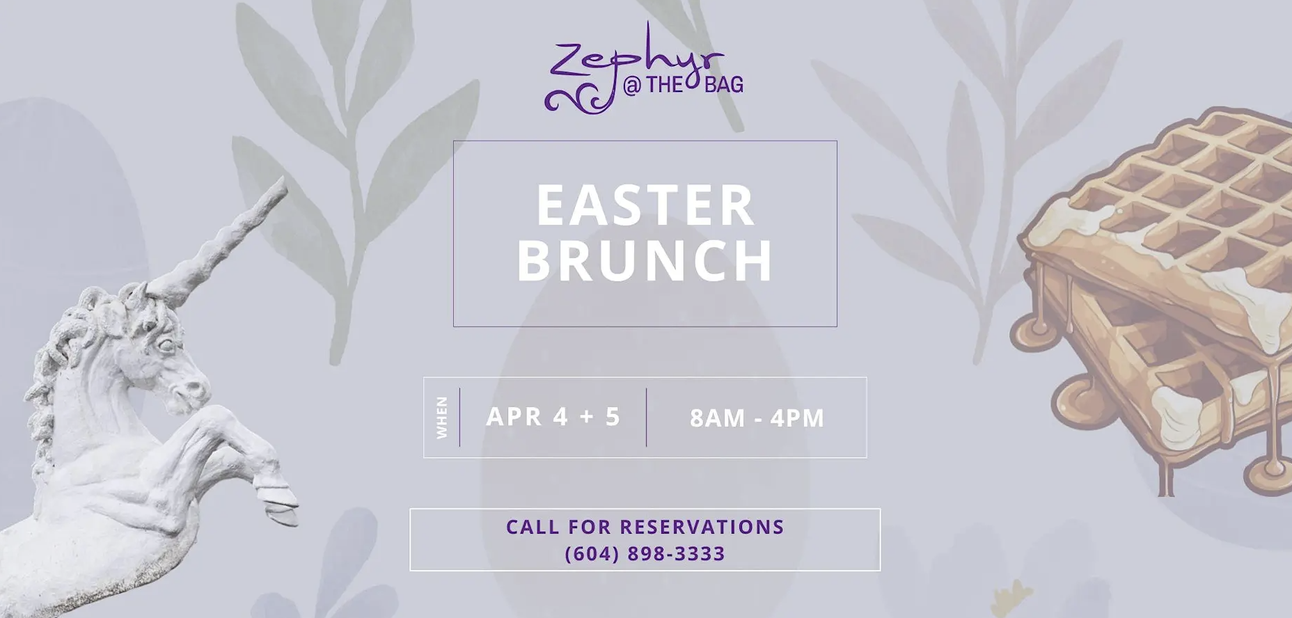 Easter Weekend Brunch at Zephyr @ The BAG