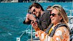 Man and woman on sailboat
