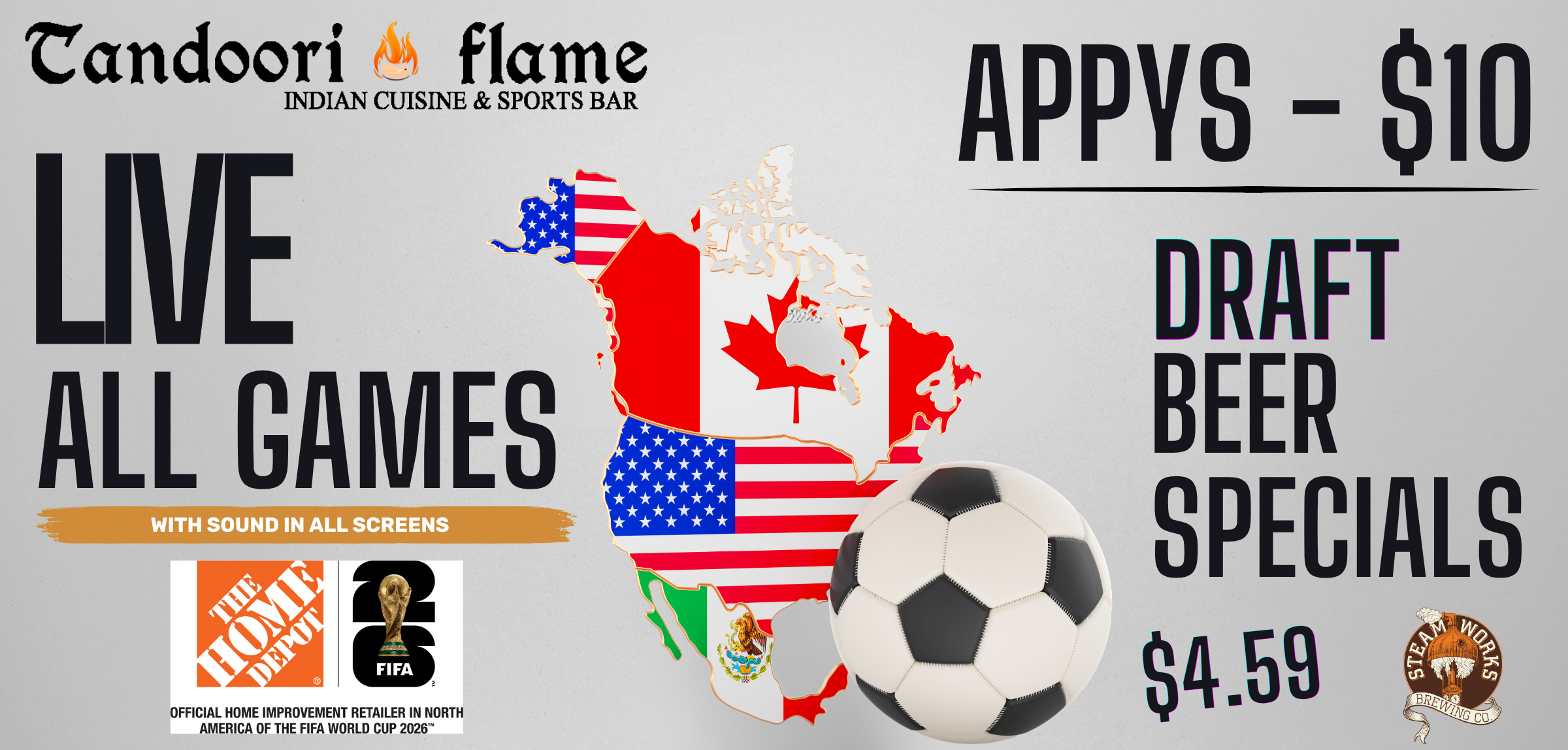 Tandoori Flame Sports Bar – FIFA World Cup 2026™ Extra Time Outdoors