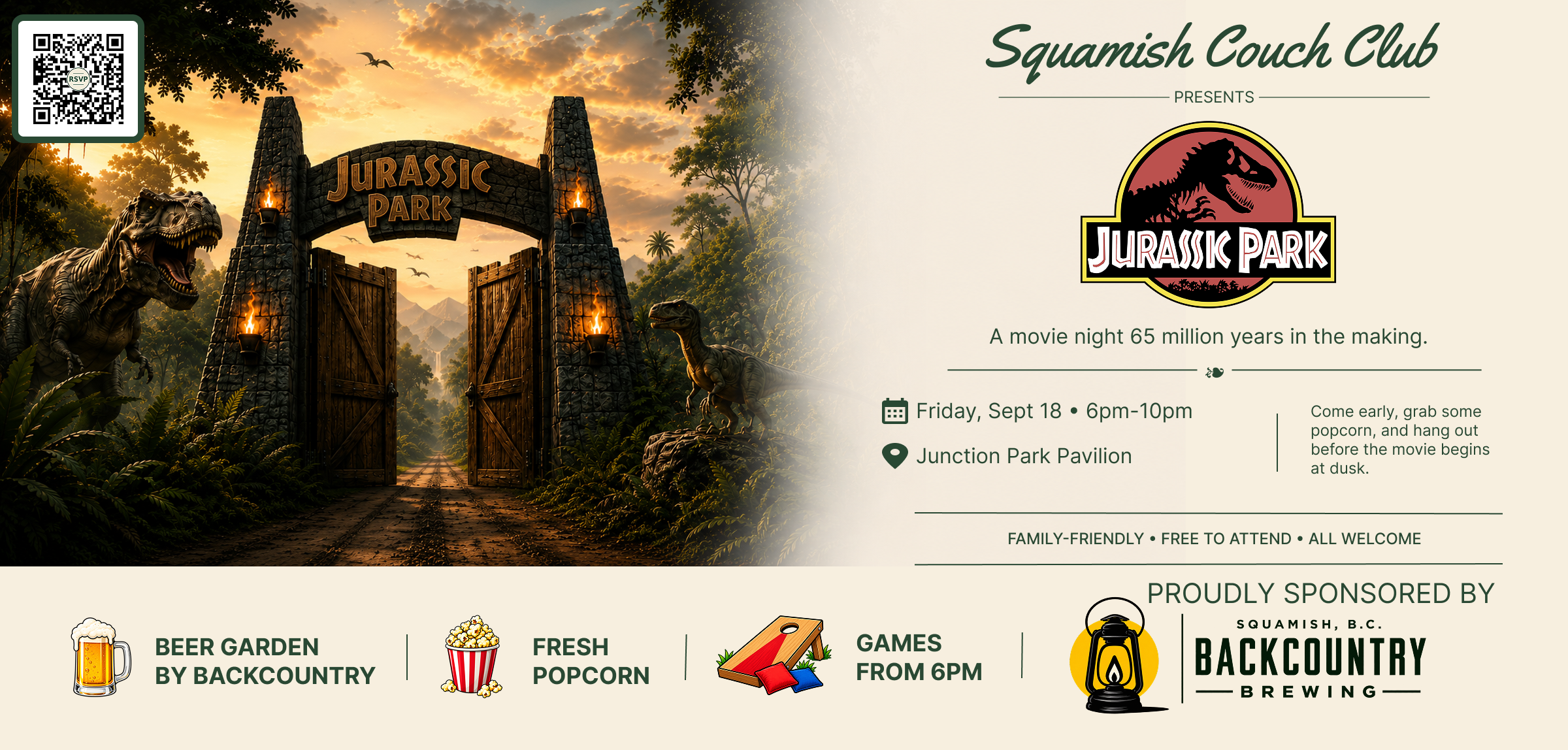 Squamish Couch Club Presents: Jurassic Park